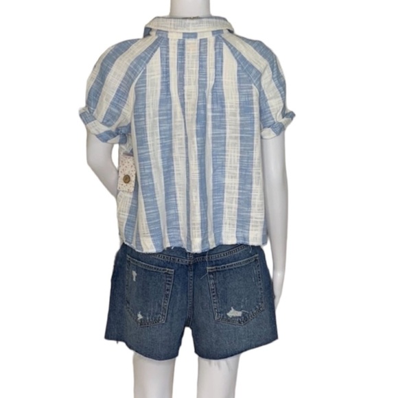 Free People Women’s Away At Sea Striped Top - Picture 5 of 11